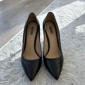Michael Kors Black Faux Leather Heels